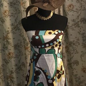 Vibrant Strapless Dress